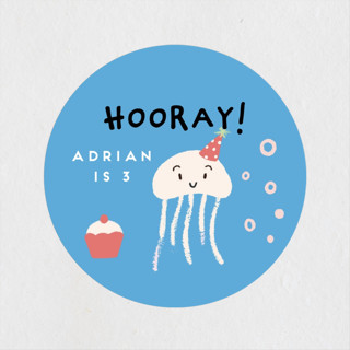 como Children's Birthday Party Stickers