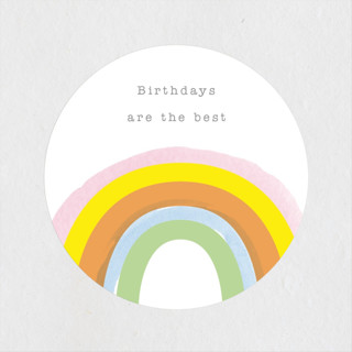 Little Rainbow Children's Birthday Party Stickers