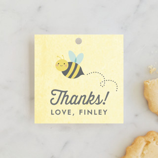 Buzzing Beehive Children's Birthday Party Favor Tags