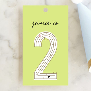 A-maze-ing party Children's Birthday Party Favor Tags