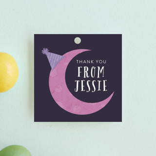 Late Over Children's Birthday Party Favor Tags