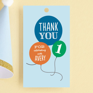 How Time Flies Children's Birthday Party Favor Tags