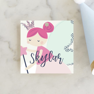 glitter fairy Children's Birthday Party Favor Tags