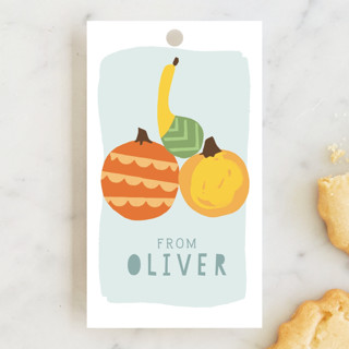 Pumpkin Party Children's Birthday Party Favor Tags