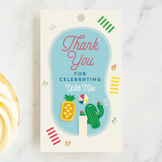 Pool Party Children's Birthday Party Favor Tags