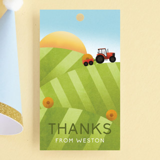 Down on the Farm Children's Birthday Party Favor Tags