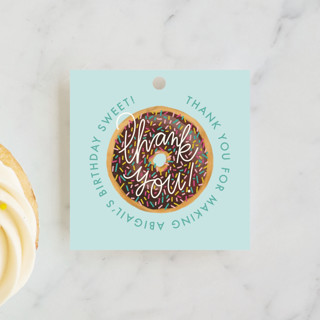 donut party Children's Birthday Party Favor Tags