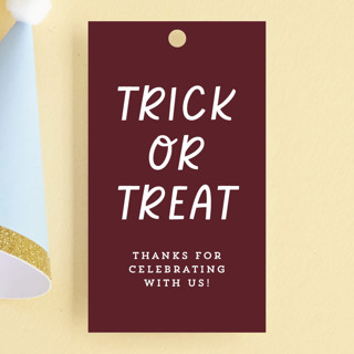 Eat, Drink, and be Scary Children's Birthday Party Favor Tags