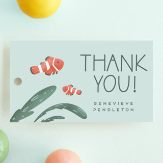 Treasures of the Sea Children's Birthday Party Favor Tags
