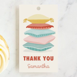 Pillow Stack Children's Birthday Party Favor Tags