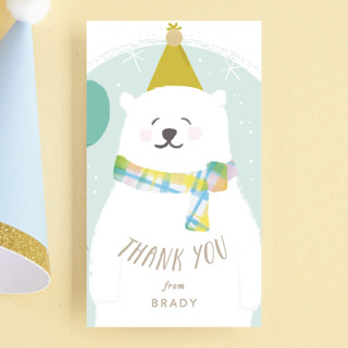 Winter Fun Children's Birthday Party Favor Tags