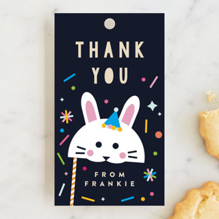animal masquerade Children's Birthday Party Favor Tags