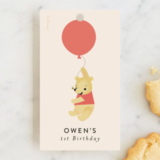 Disney's Pooh Bear Birthday Children's Birthday Party Favor Tags