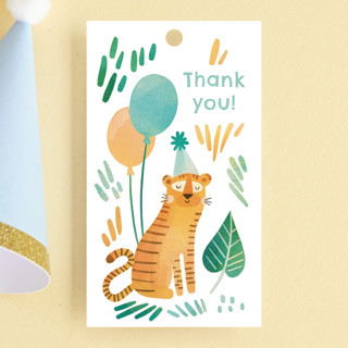 Tiger birthday Children's Birthday Party Favor Tags