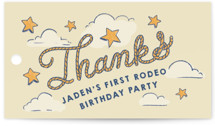 Disney and Pixar's Woody and Jessie Toy Story 2 Rodeo Children's Birthday Party Favor Tags