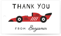 Formula one car Children's Birthday Party Favor Tags
