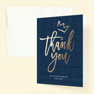 Wild Rumpus Foil-Pressed Children's Birthday Party Thank You Cards