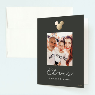 Disney's Mickey party Foil-Pressed Children's Birthday Party Thank You Cards