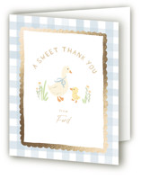 Vintage goose Foil-Pressed Children's Birthday Party Thank You Cards