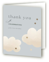 Foil-Pressed Children's Birthday Party Thank You Cards