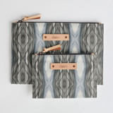 Ikat Stripe Catch-All Pouch Set