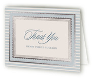 Fairmont Foil-Pressed Baptism and Christening Thank You Cards