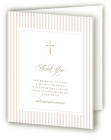 Rite Foil-Pressed Baptism and Christening Thank You Cards