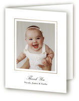 Faith Foil-Pressed Baptism and Christening Thank You Cards