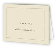 Diamond Foil-Pressed Baptism and Christening Thank You Cards