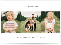 modern minimalist Christmas Photo Cards