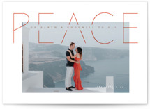 Peace is good Christmas Photo Cards