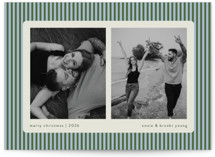 Mini Stripes Christmas Photo Cards