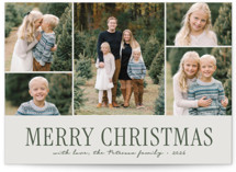 Modern Five Christmas Photo Cards