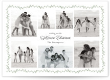 Minimal Vine Christmas Photo Cards