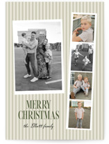 Timeless stripe Christmas Photo Cards