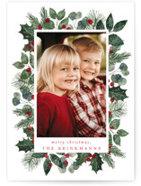 Christmas Greenery Christmas Photo Cards
