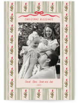 hand-drawn Vintage garden Christmas Photo Cards