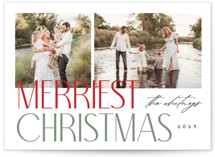 Merry Stack Christmas Photo Cards