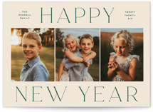 Classy Trio Christmas Photo Cards