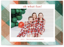 dynamic stripe Christmas Photo Cards