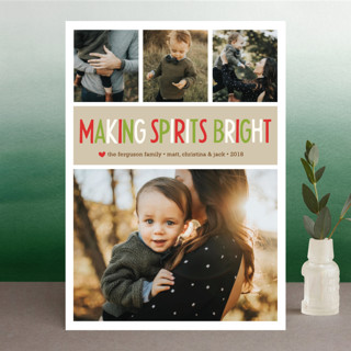 Making Spirits Bright Christmas Photo Cards