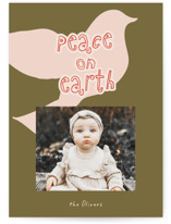 Paper Dove Christmas Photo Cards