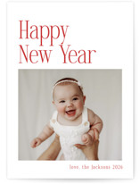 Modern Serif Christmas Photo Cards