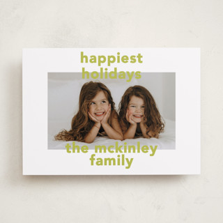 Bold Name Christmas Photo Cards