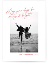 Top Script Note Christmas Photo Cards