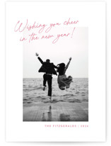 Top Script Note Christmas Photo Cards