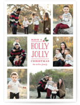 Holly Jolly Holla Christmas Photo Cards