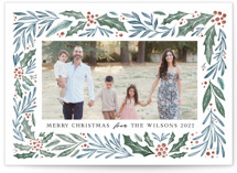 Painted Forest Frame Christmas Photo Cards