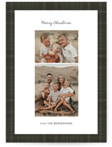 Nostalgic Plaid Christmas Photo Cards