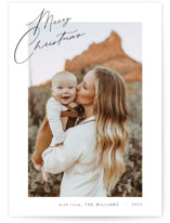 Corner Note Christmas Photo Cards